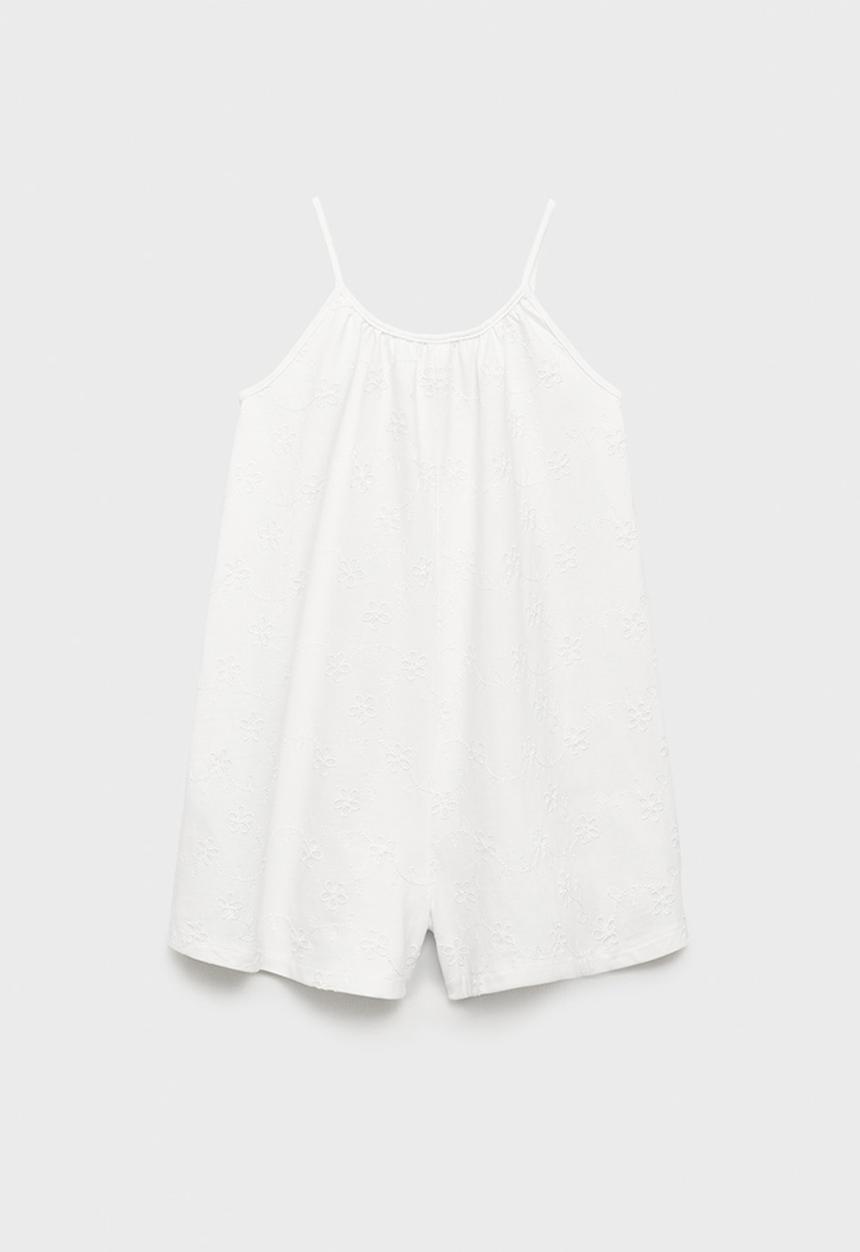 MANGO - Jumpsuit embo - natural