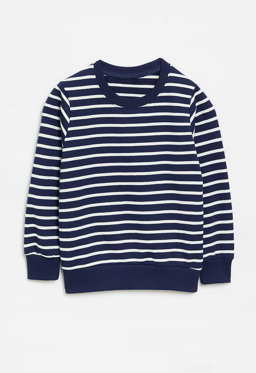 Pop Candy - Stripe sweatshirt - blue & white