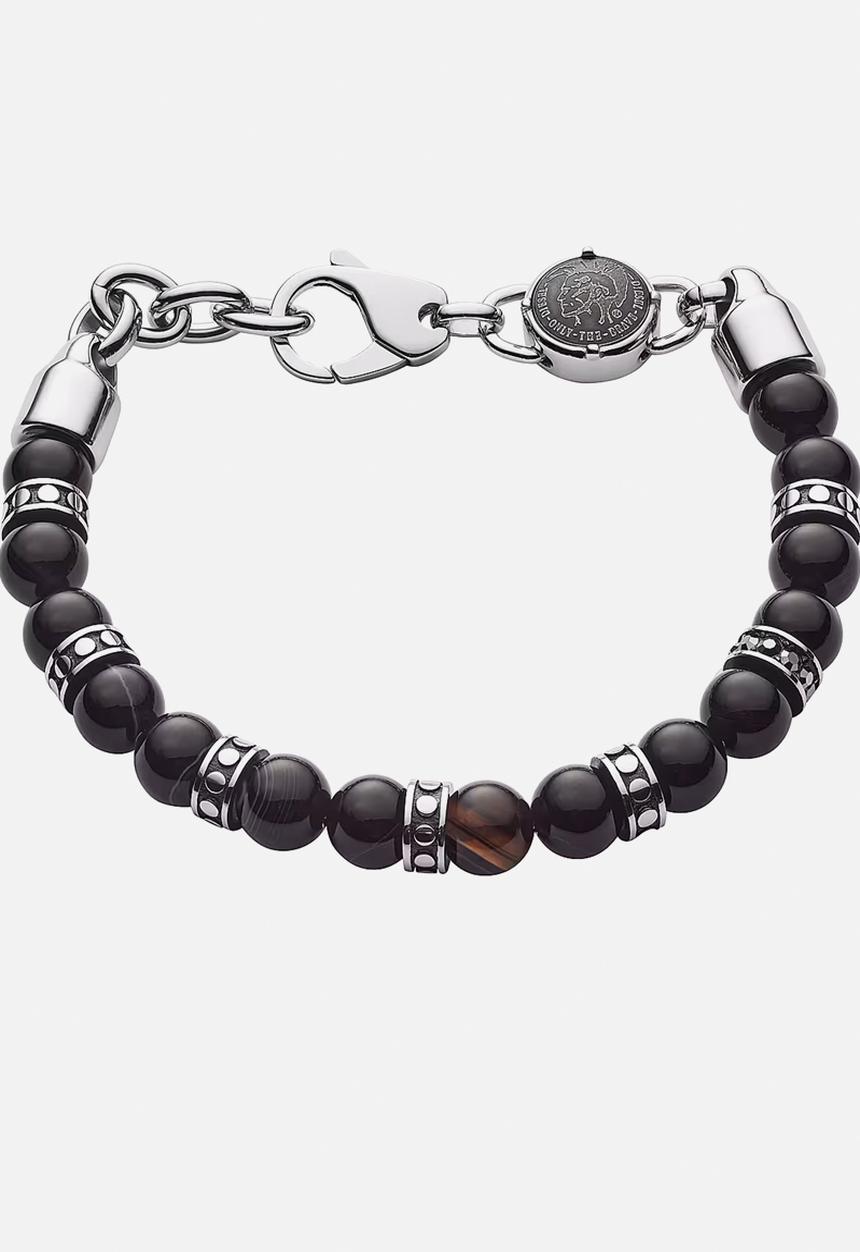 Diesel  - Diesel semi-precious beaded bracelet Dx1163040 - black