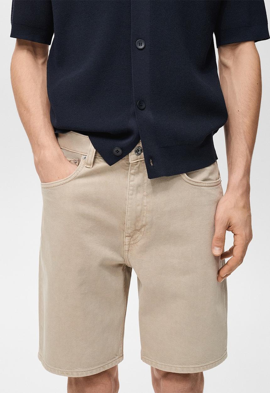 MANGO - Bermudas JAROD - Light/Pastel Gray