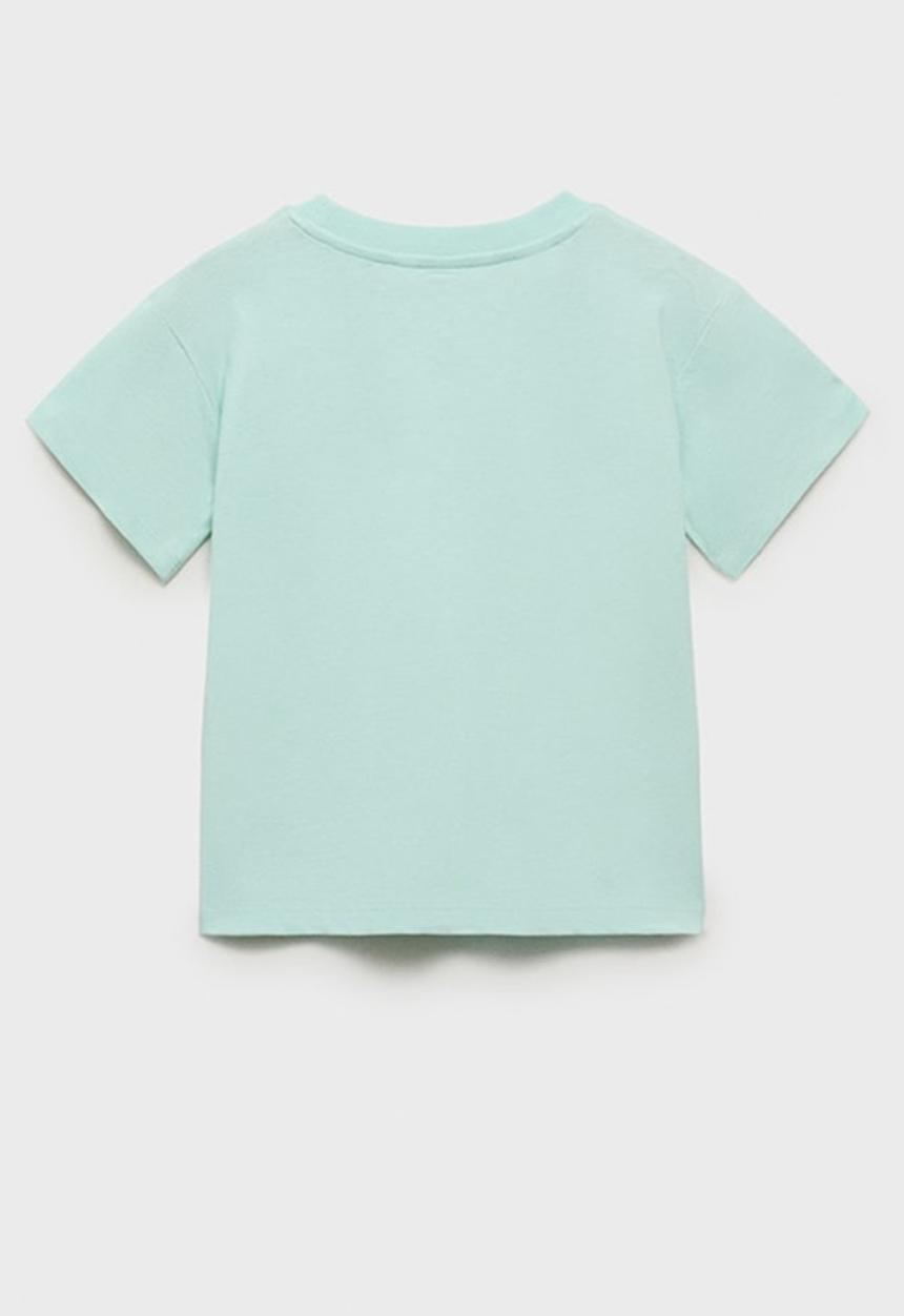 MANGO - T-shirt bolsi - light pastel green