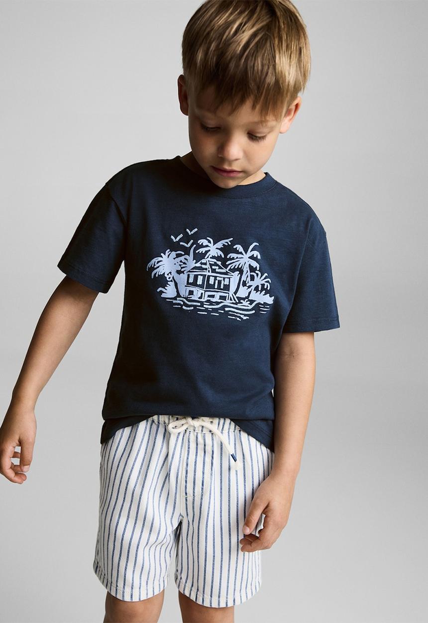 MANGO - T-shirt bungalo - navy