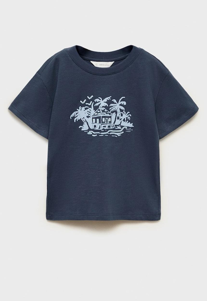 MANGO - T-shirt bungalo - navy