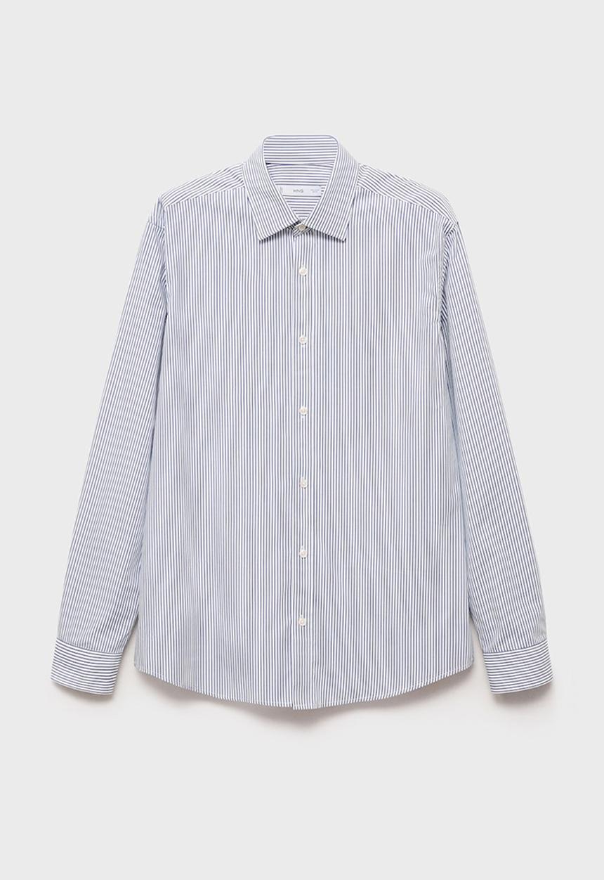 MANGO - Shirt FORTE - Medium Blue