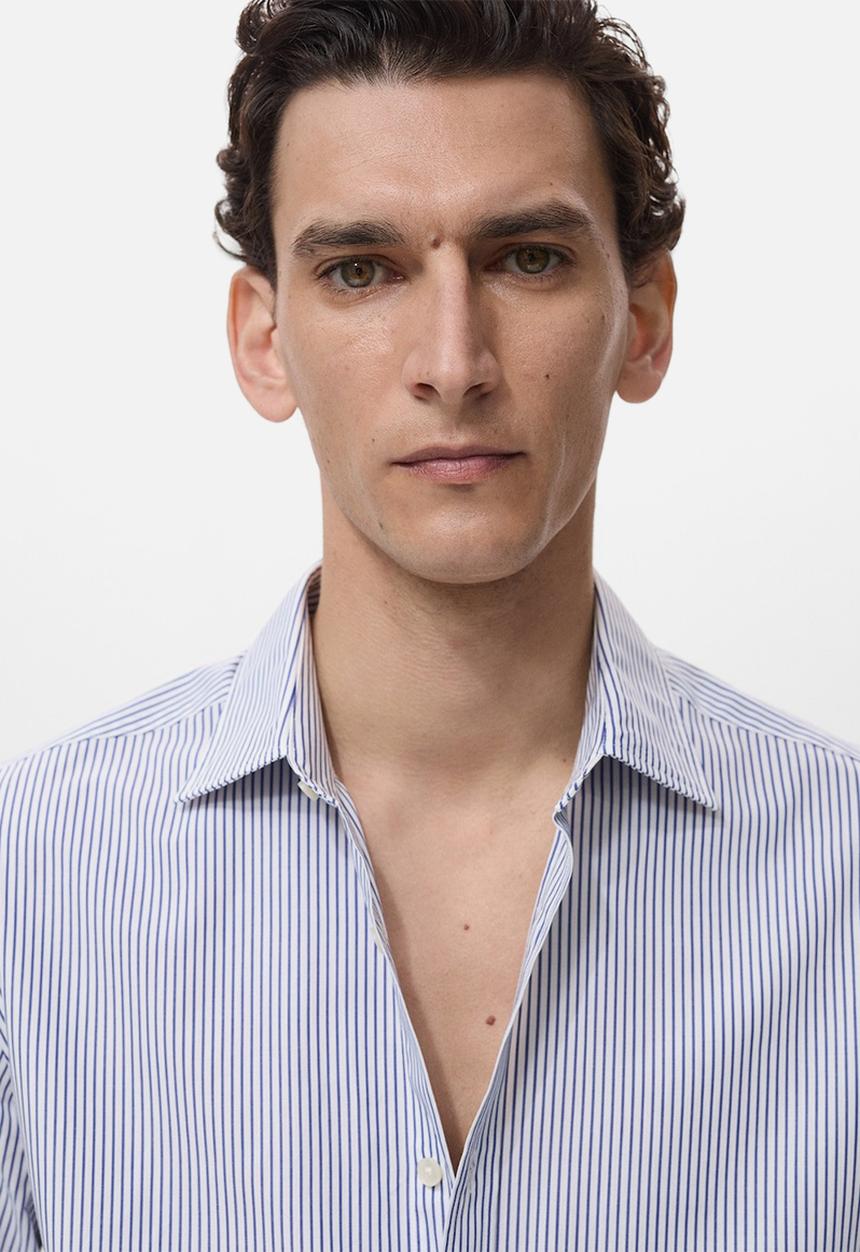 MANGO - Shirt FORTE - Medium Blue