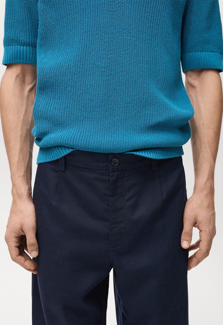 MANGO - Trousers DAVID - Navy