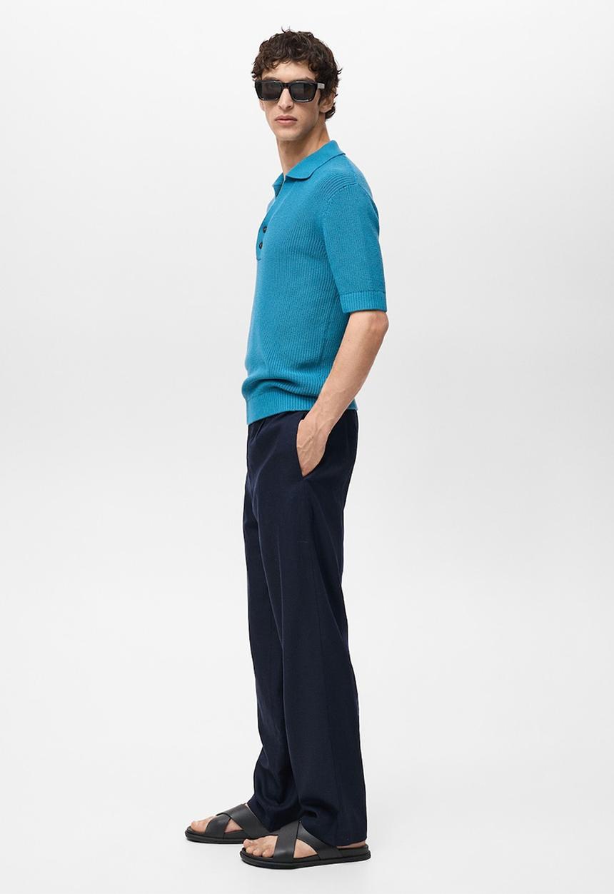 MANGO - Trousers DAVID - Navy