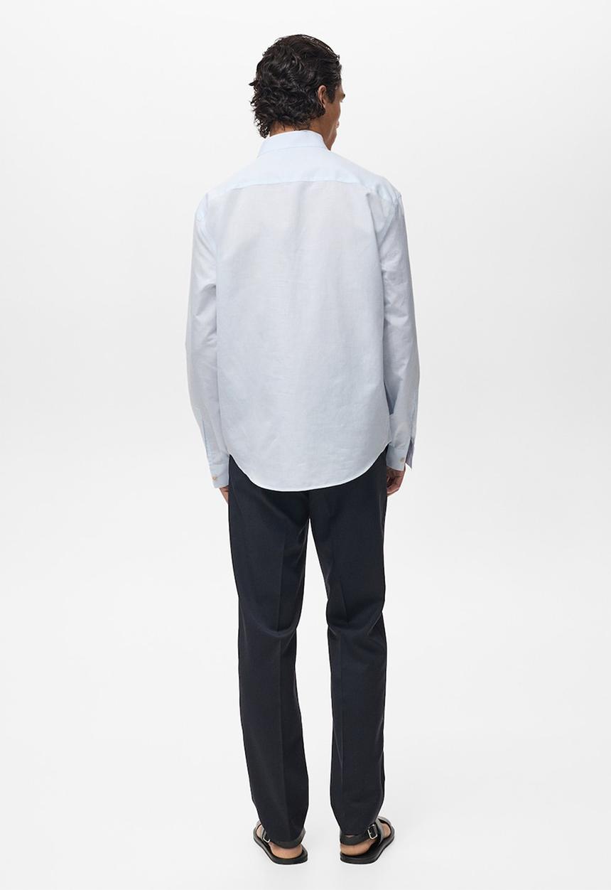 MANGO - Shirt NANTES - Light/Pastel Blue