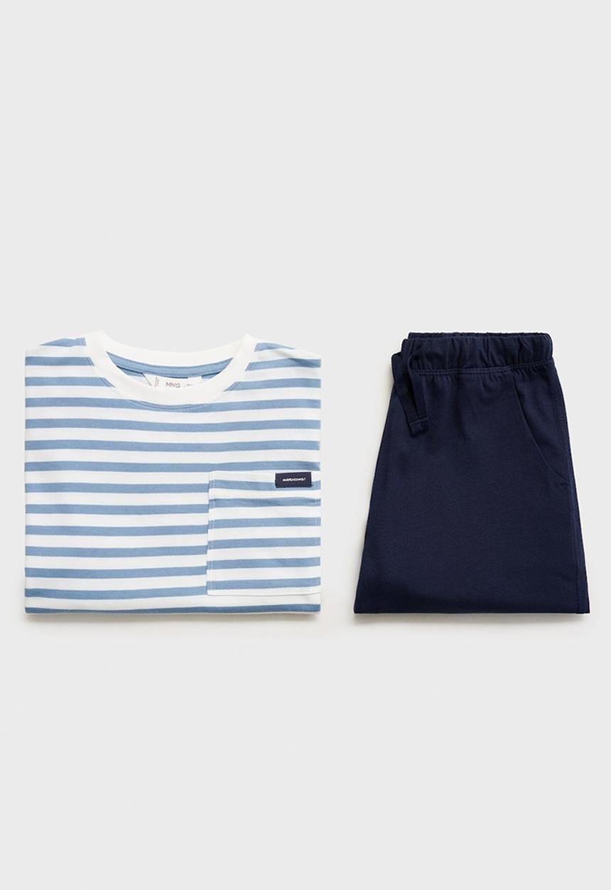 MANGO - Pyjama morning - medium blue