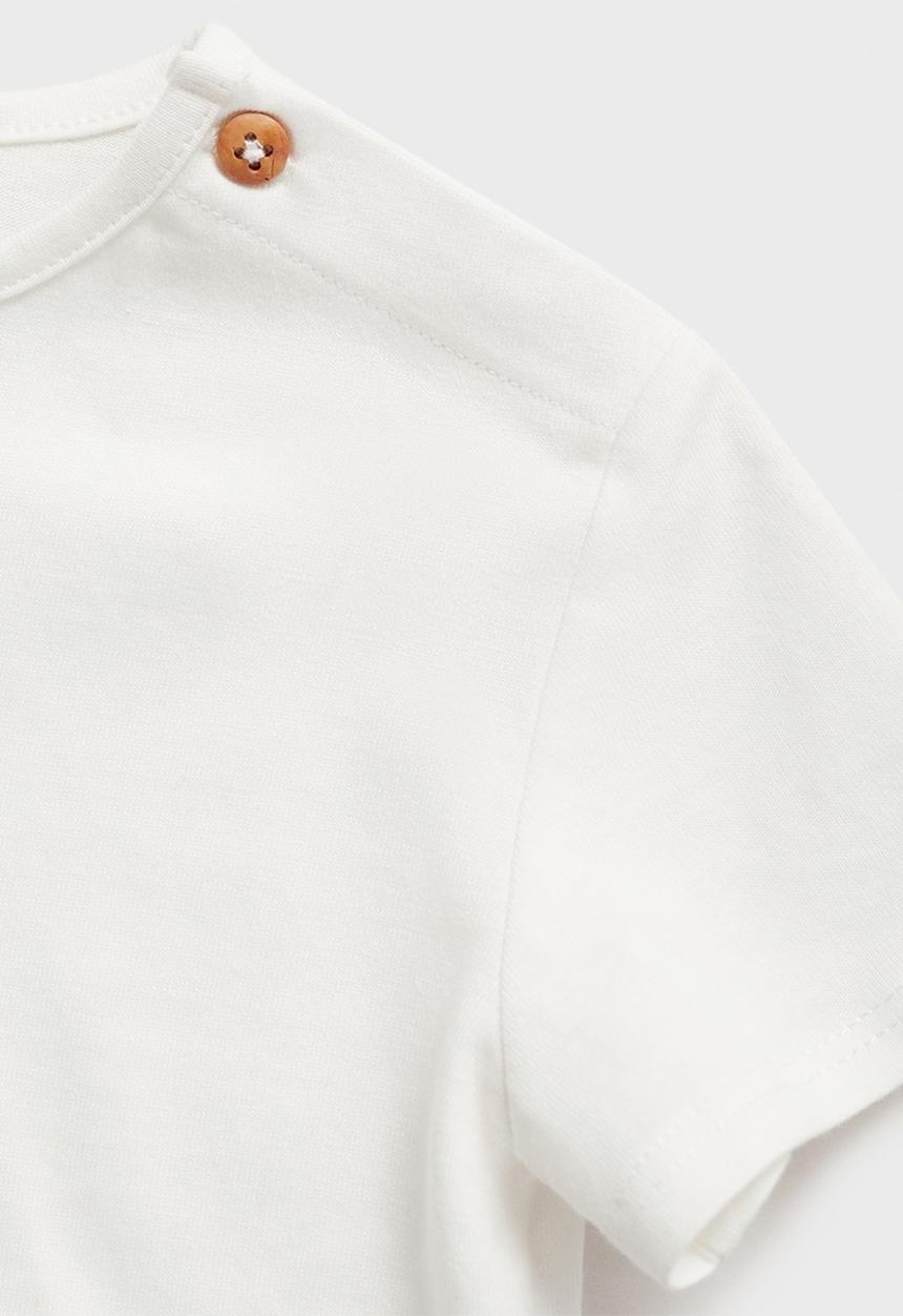 MANGO - T-shirt fish - natural