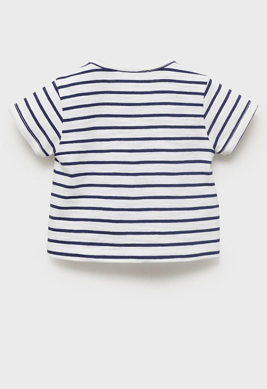 MANGO - T-Shirt Alex - Medium Blue