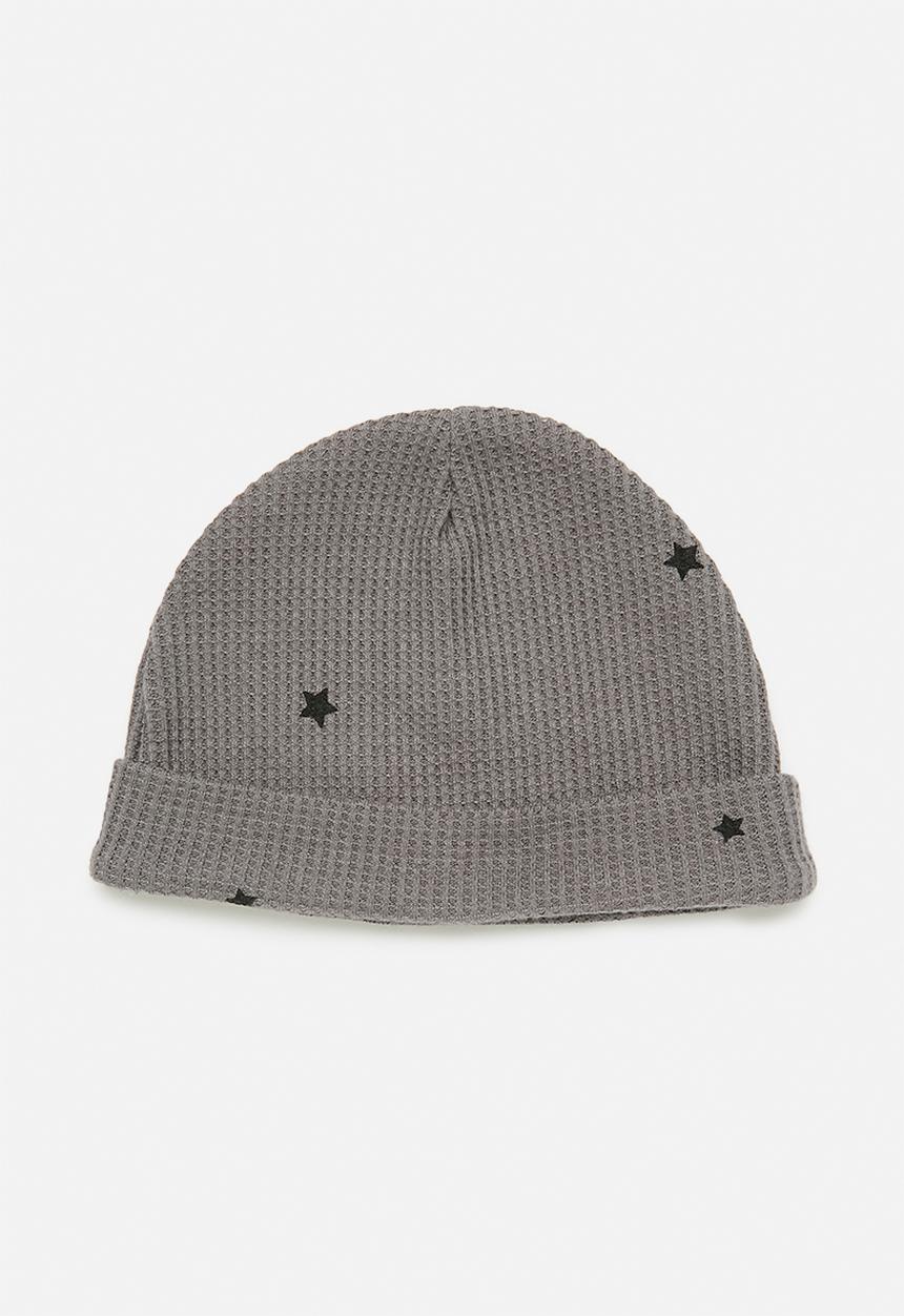 Pop Candy - 3 Pack beanie set-beige & grey