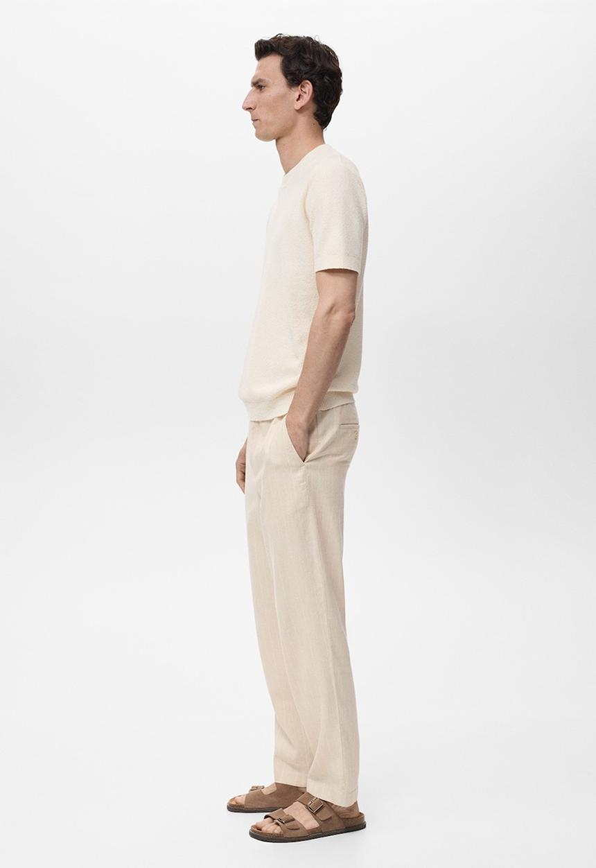 MANGO - Trousers CARBOP - Light Beige