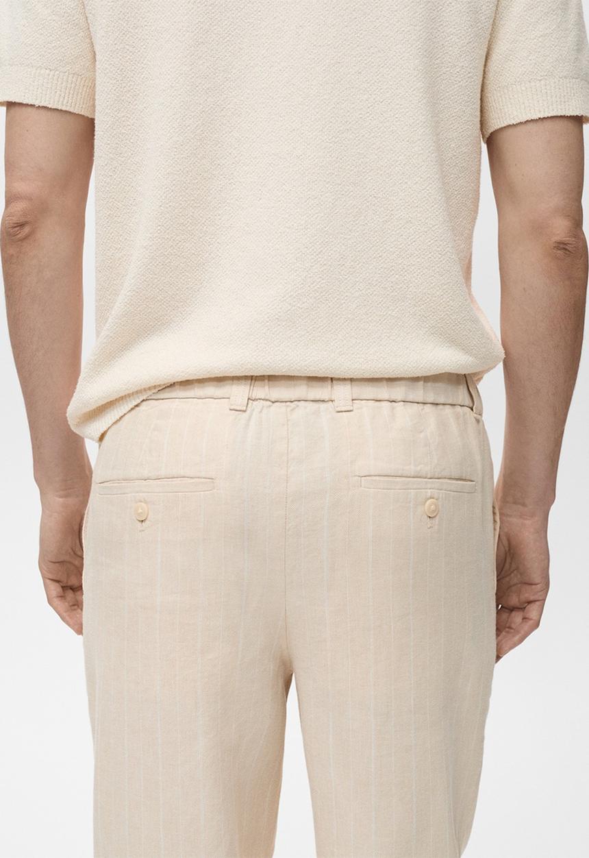 MANGO - Trousers CARBOP - Light Beige
