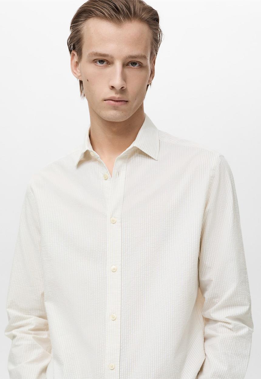 MANGO - Shirt SOLLER - Light Beige