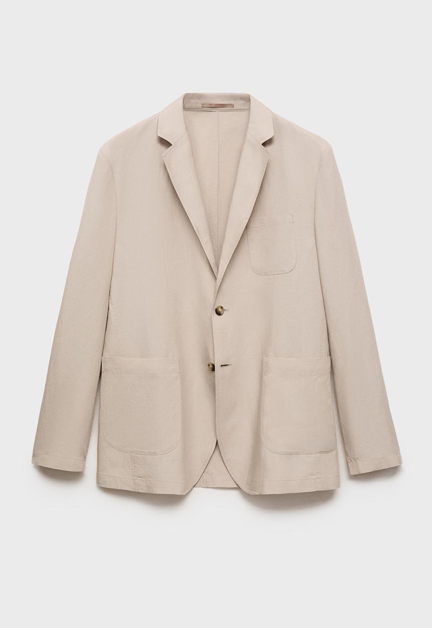 MANGO - Blazer DELAVE - Light Beige