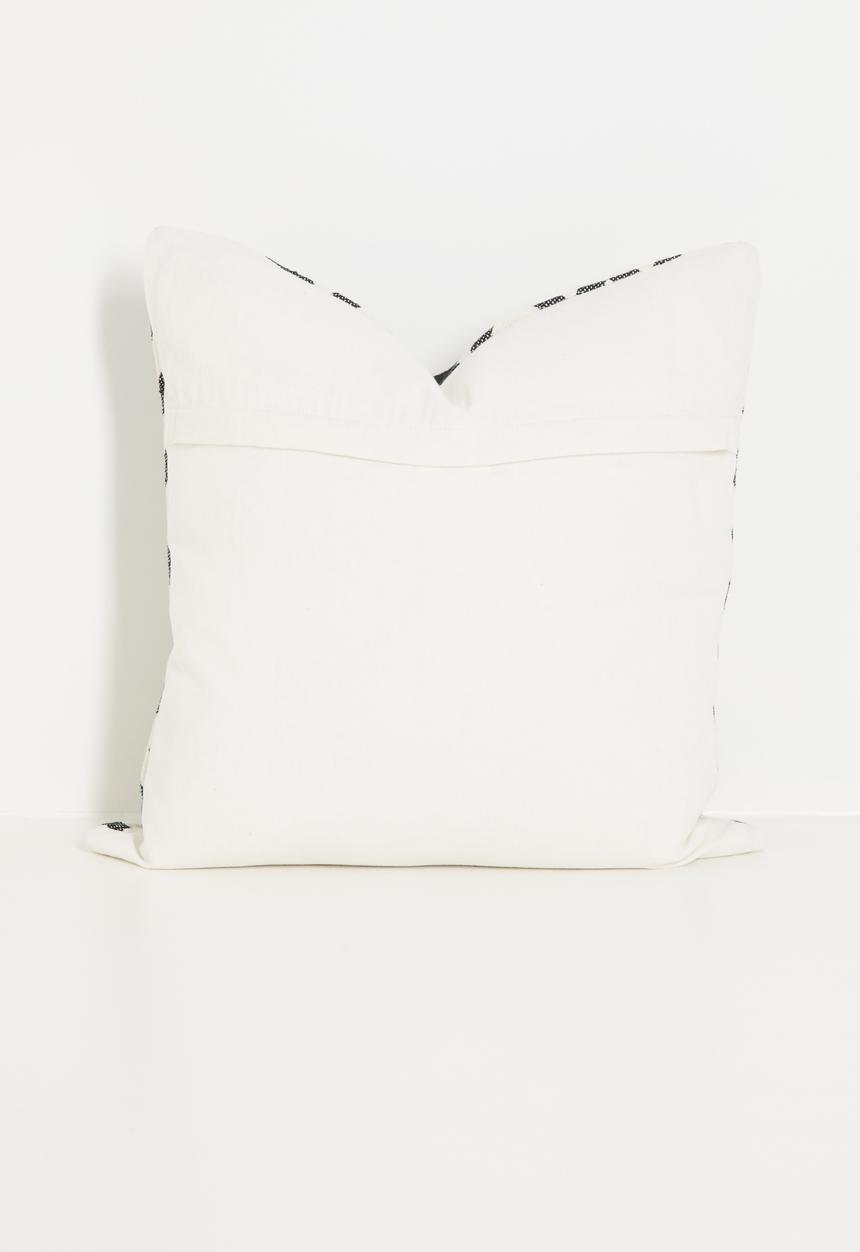 Sixth Floor - Turkey jacquard cushion cover - Black & Natural
