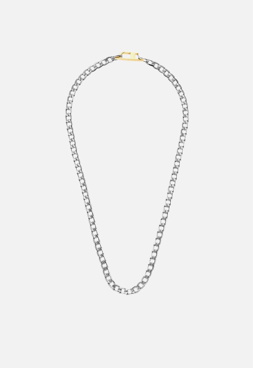 Diesel chain necklace- silver
