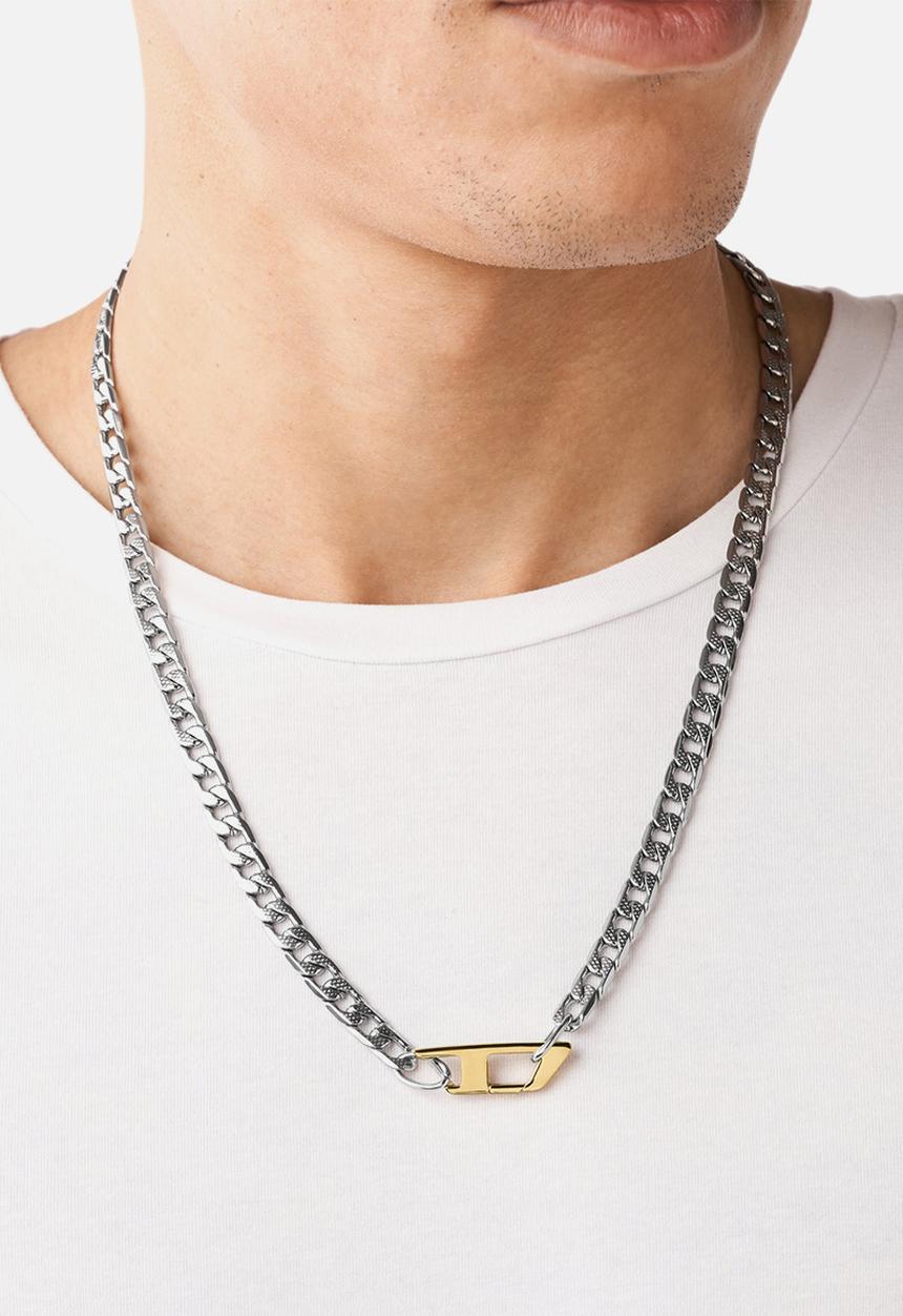 Diesel chain necklace- silver