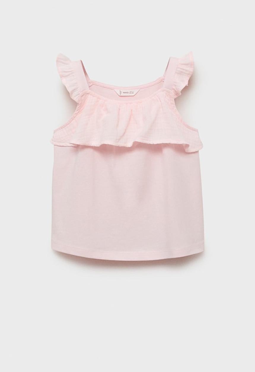 MANGO - T-shirt moni - pink