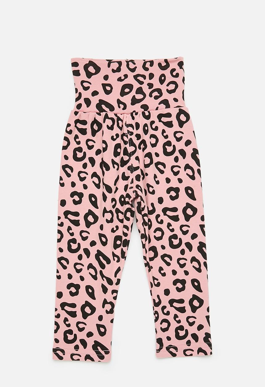 Pop Candy - Printed pants - pink & black 