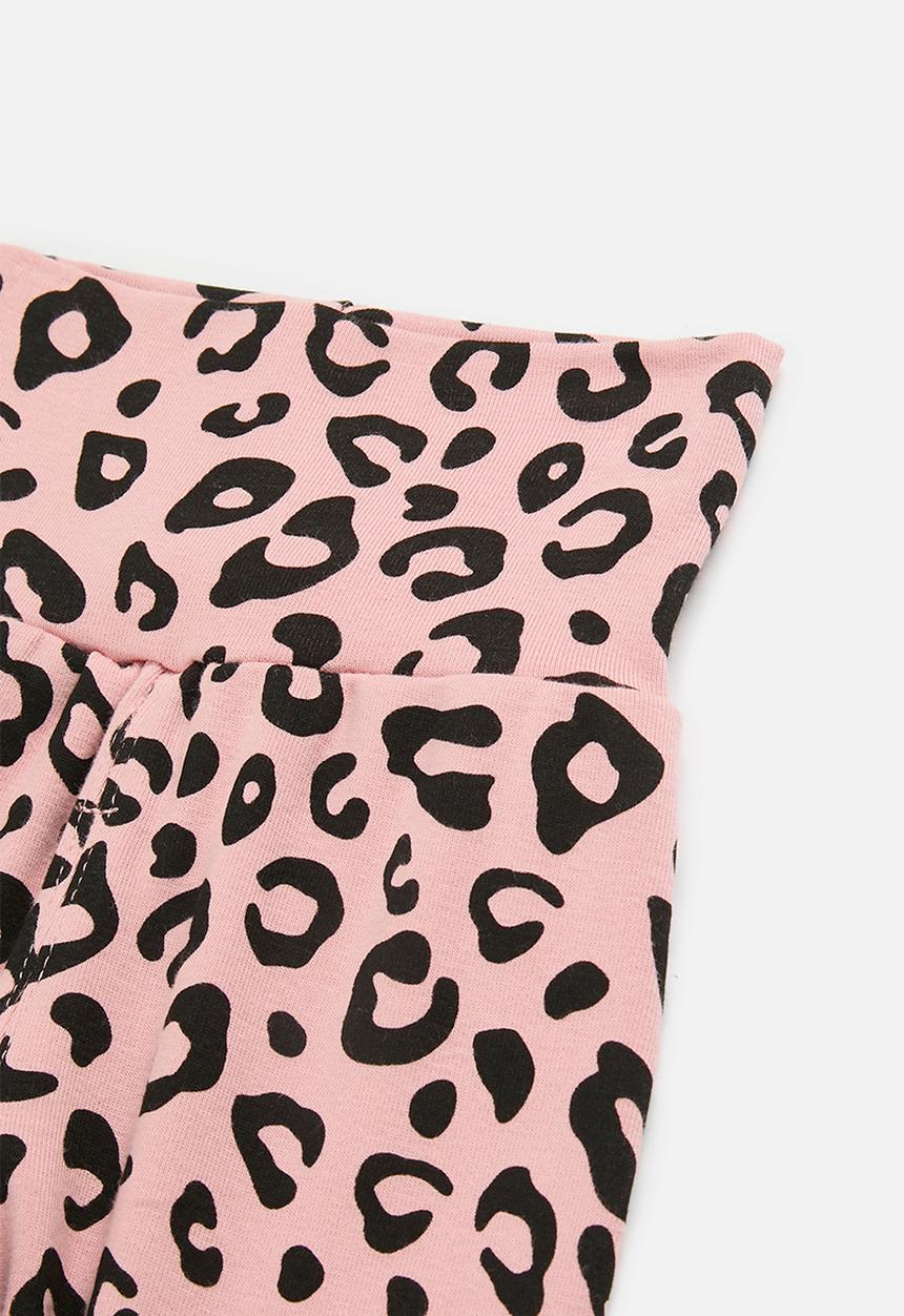 Pop Candy - Printed pants - pink & black 