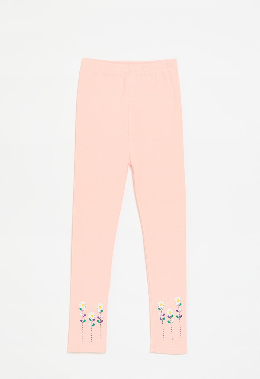 Pop Candy - Floral applique legging - pink