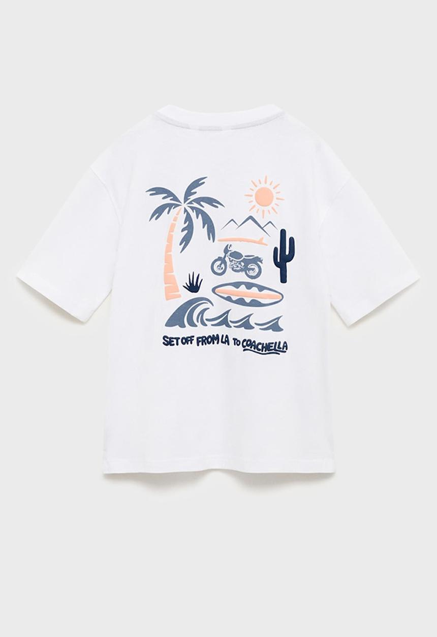 MANGO - T-shirt coach - natural