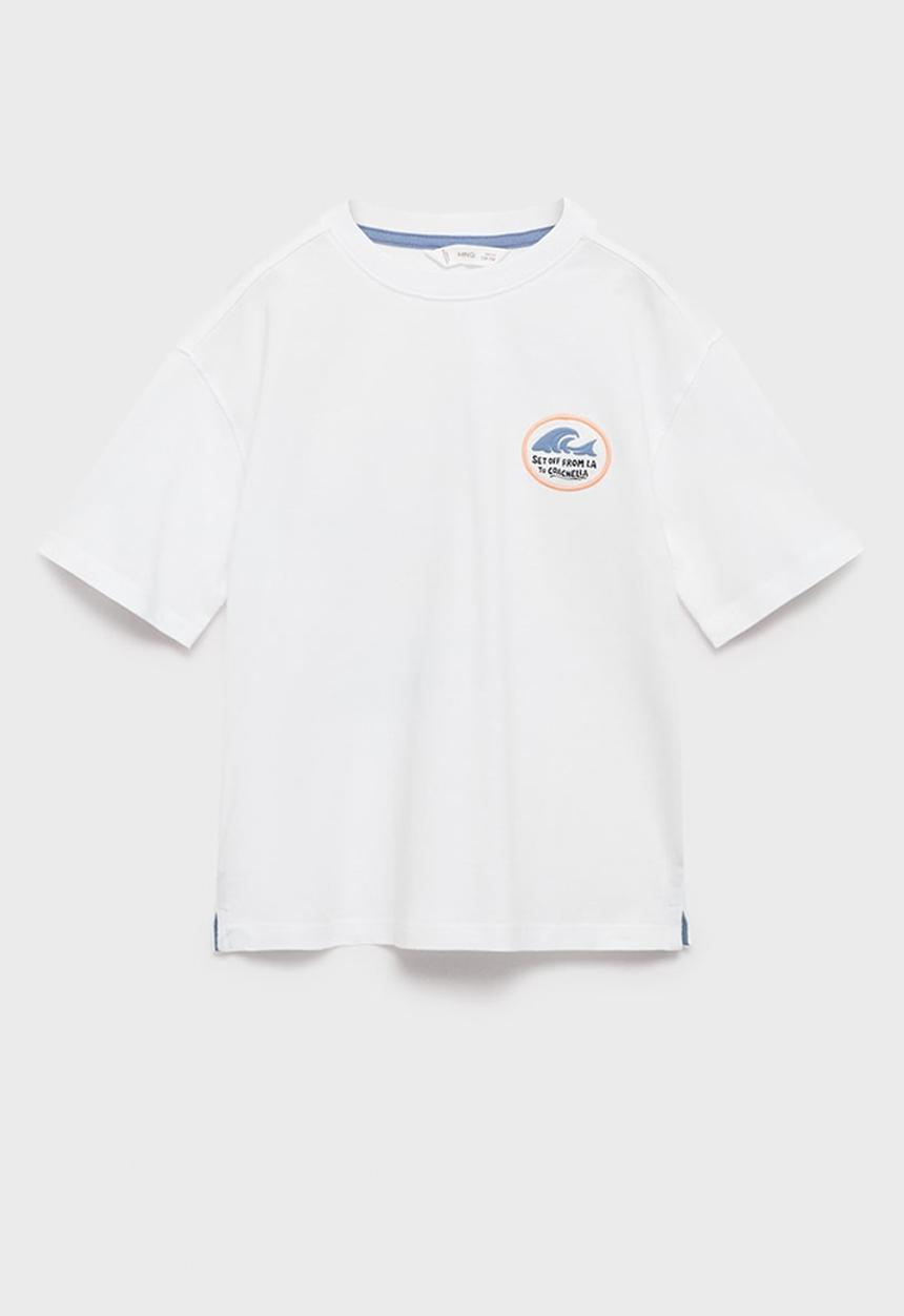 MANGO - T-shirt coach - natural
