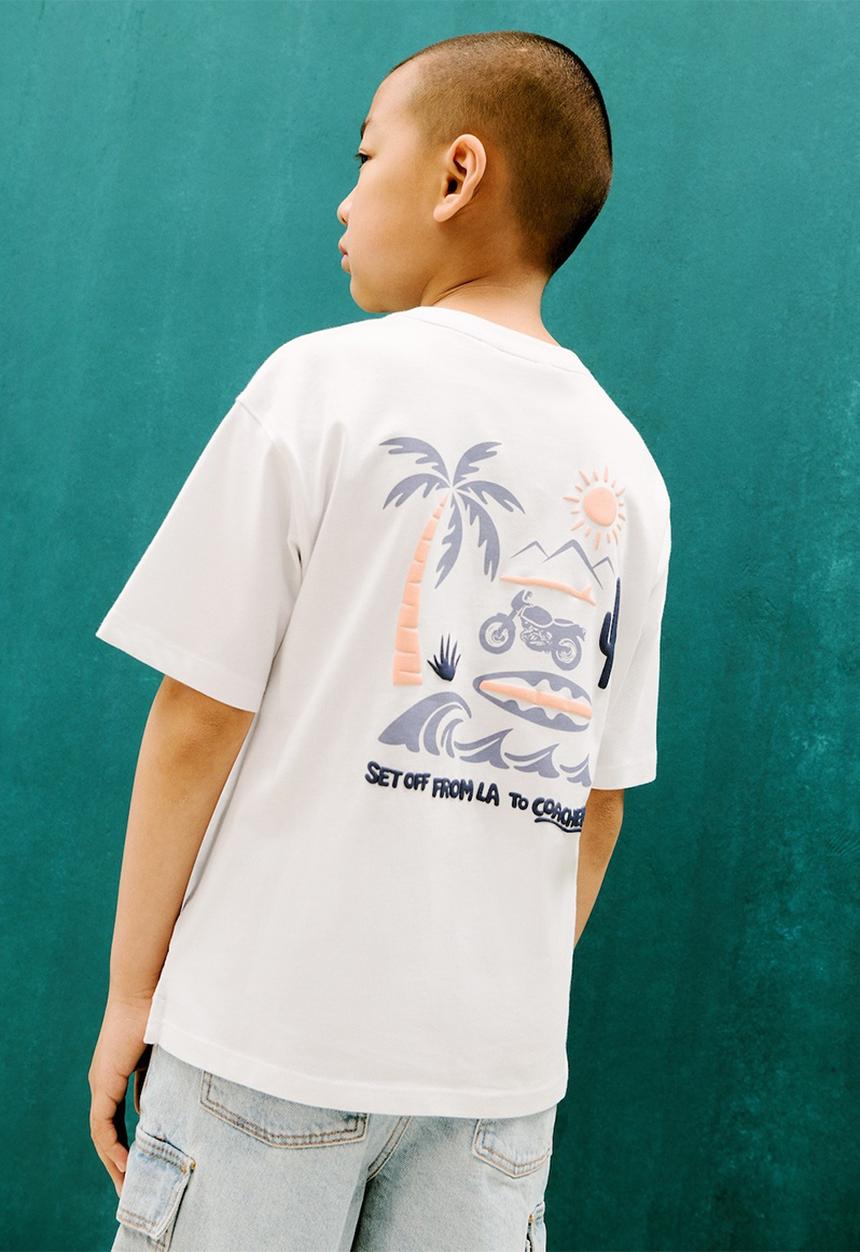 MANGO - T-shirt coach - natural