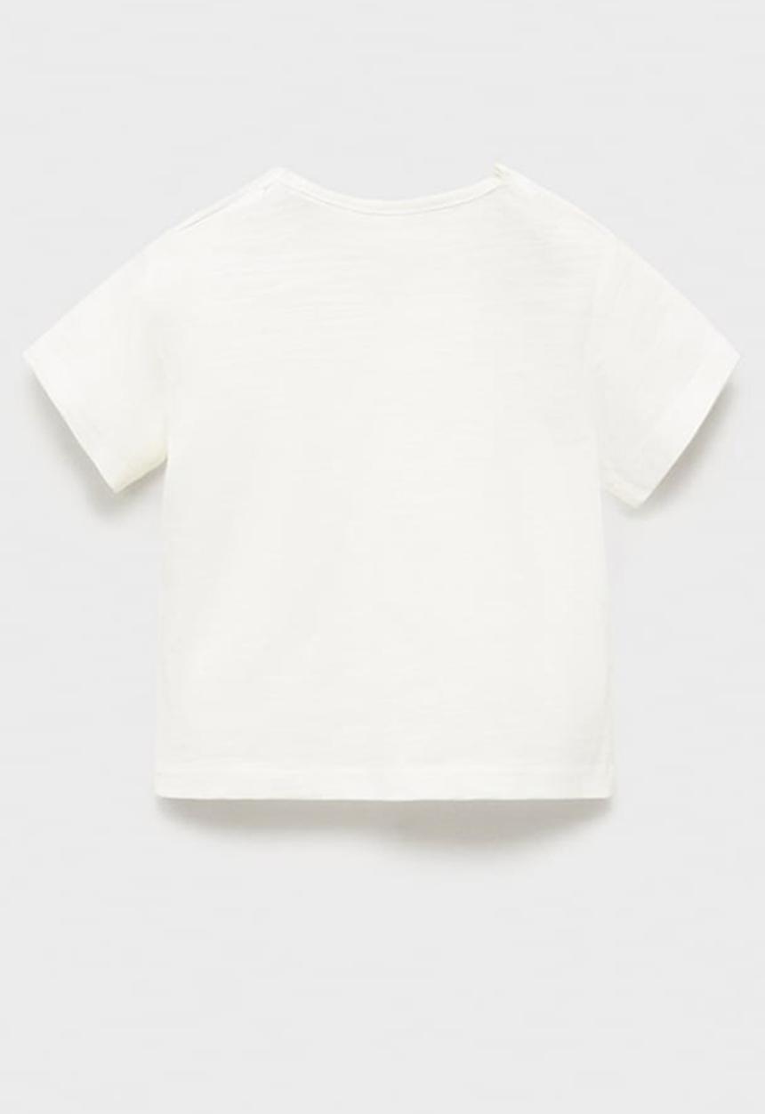 MANGO - T-shirt fox - natural