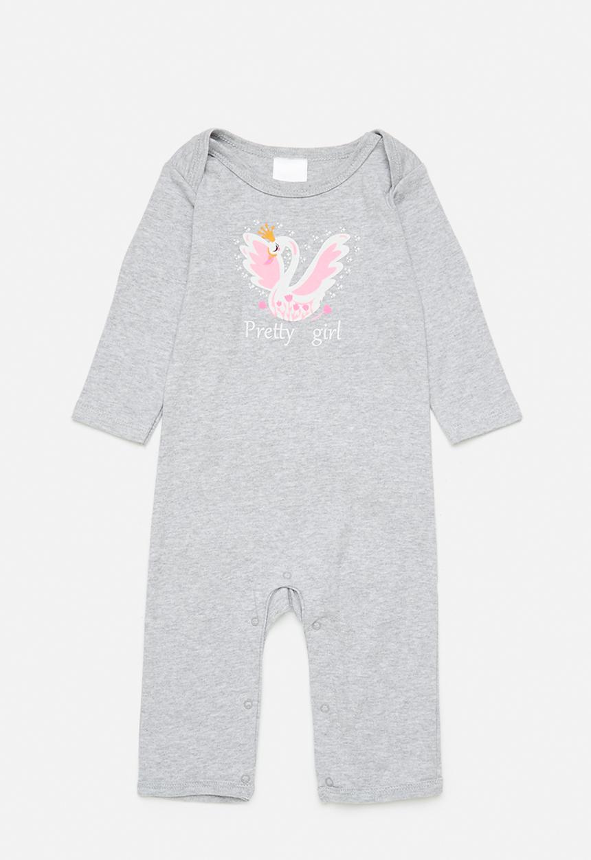 Pop Candy - 3 pc romper set - pink/multi/grey
