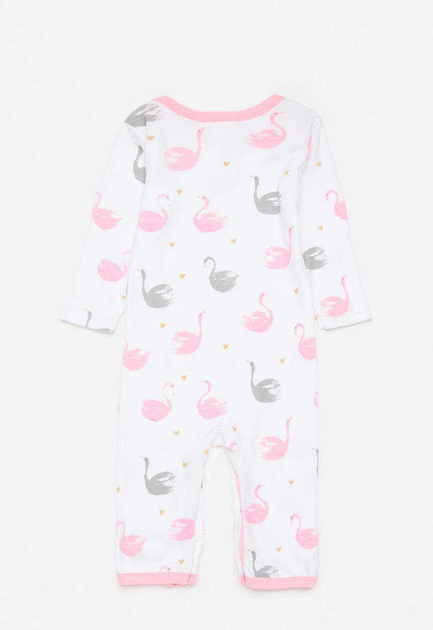 Pop Candy - 3 pc romper set - pink/multi/grey