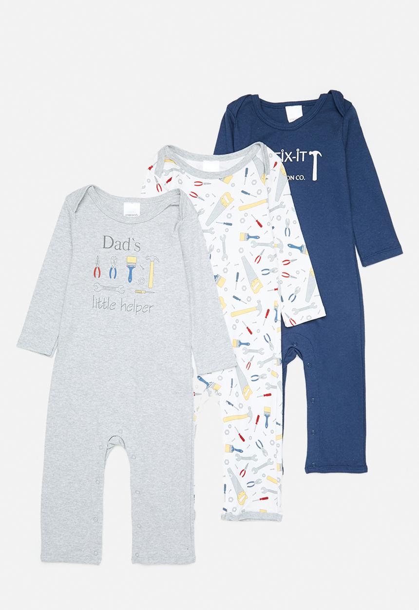 Pop Candy - 3 Pc romper set-multi