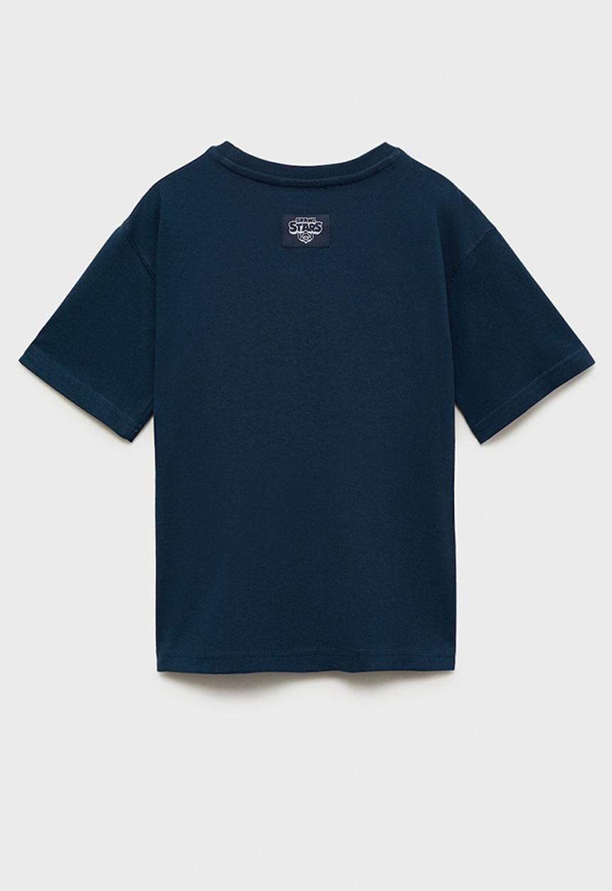 MANGO - T-shirt bslogo - navy