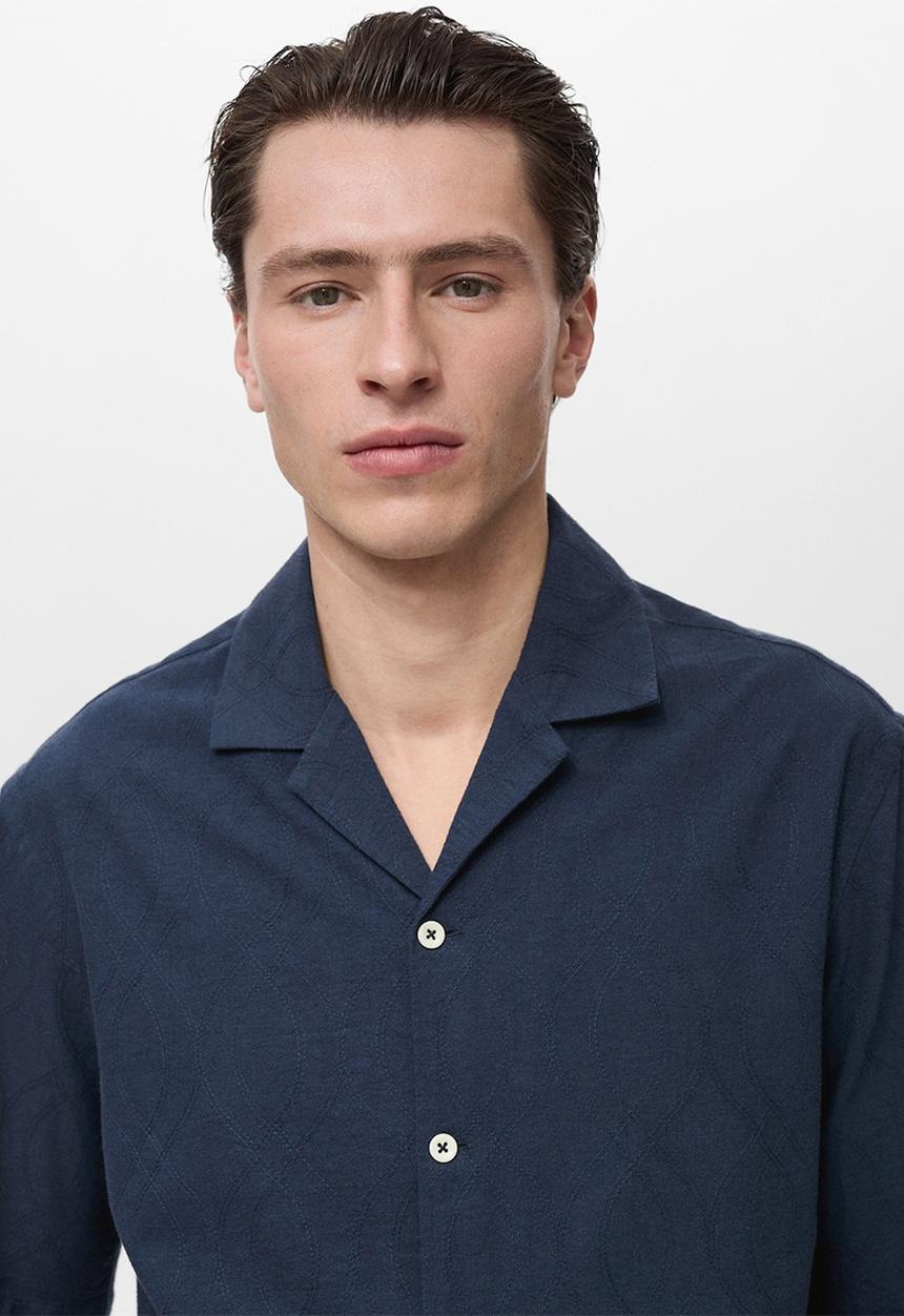 MANGO - Shirt NAU - Navy