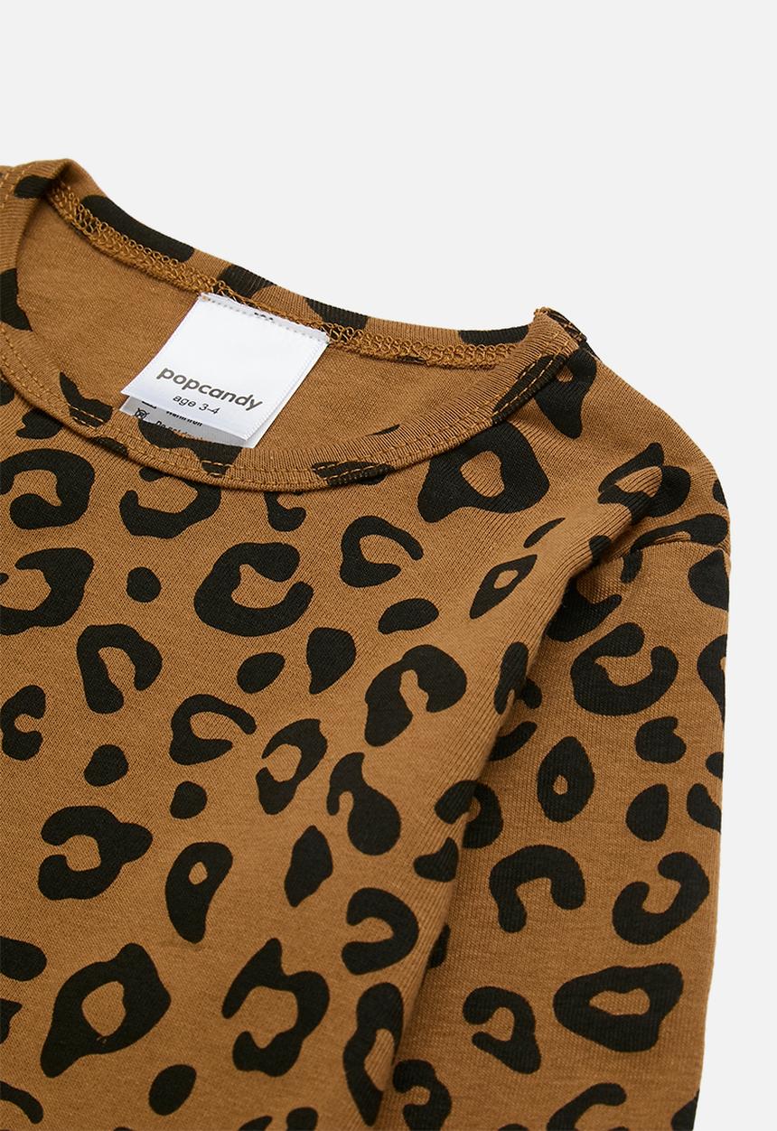 Pop Candy - Long sleeve printed tee - brown