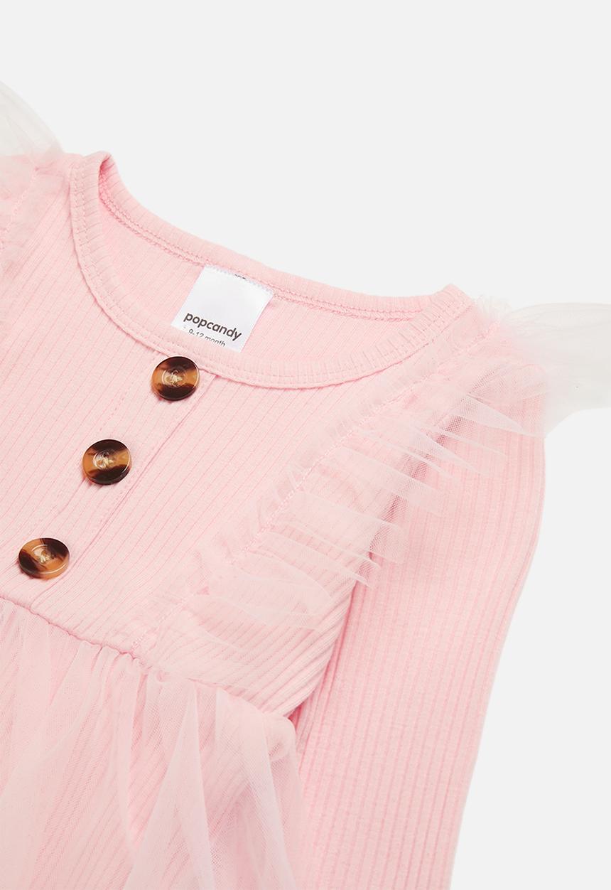 Pop Candy - Bodysuit with tulle skirt - light pink