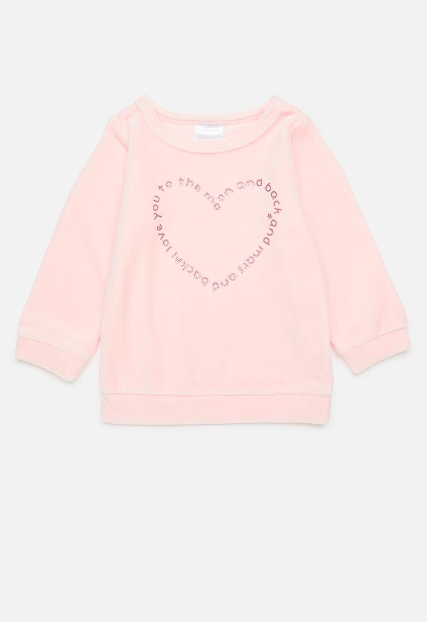 Pop Candy - Heart print sweatshirt - pink