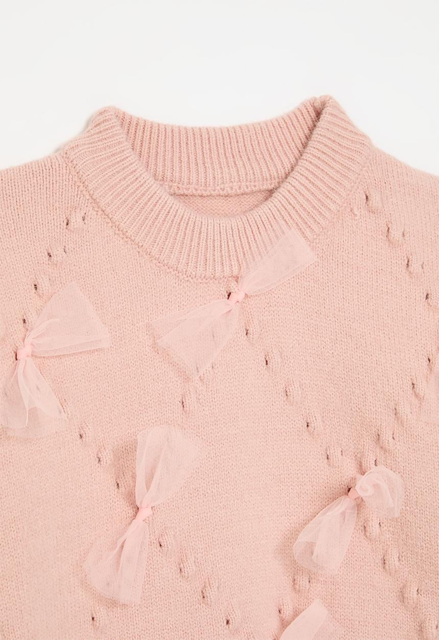 Pop Candy - Bow décor jersey - pink