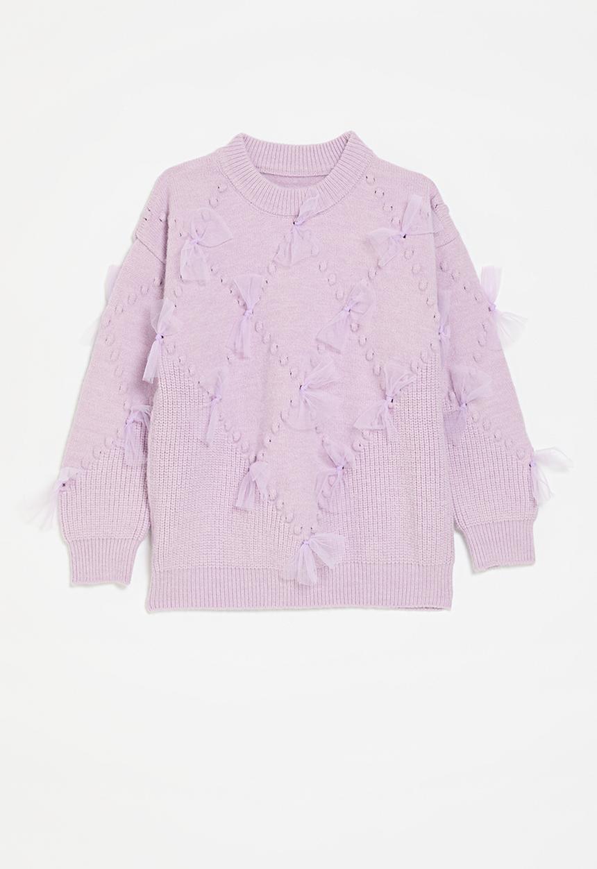 Pop Candy - Bow décor jersey - lilac