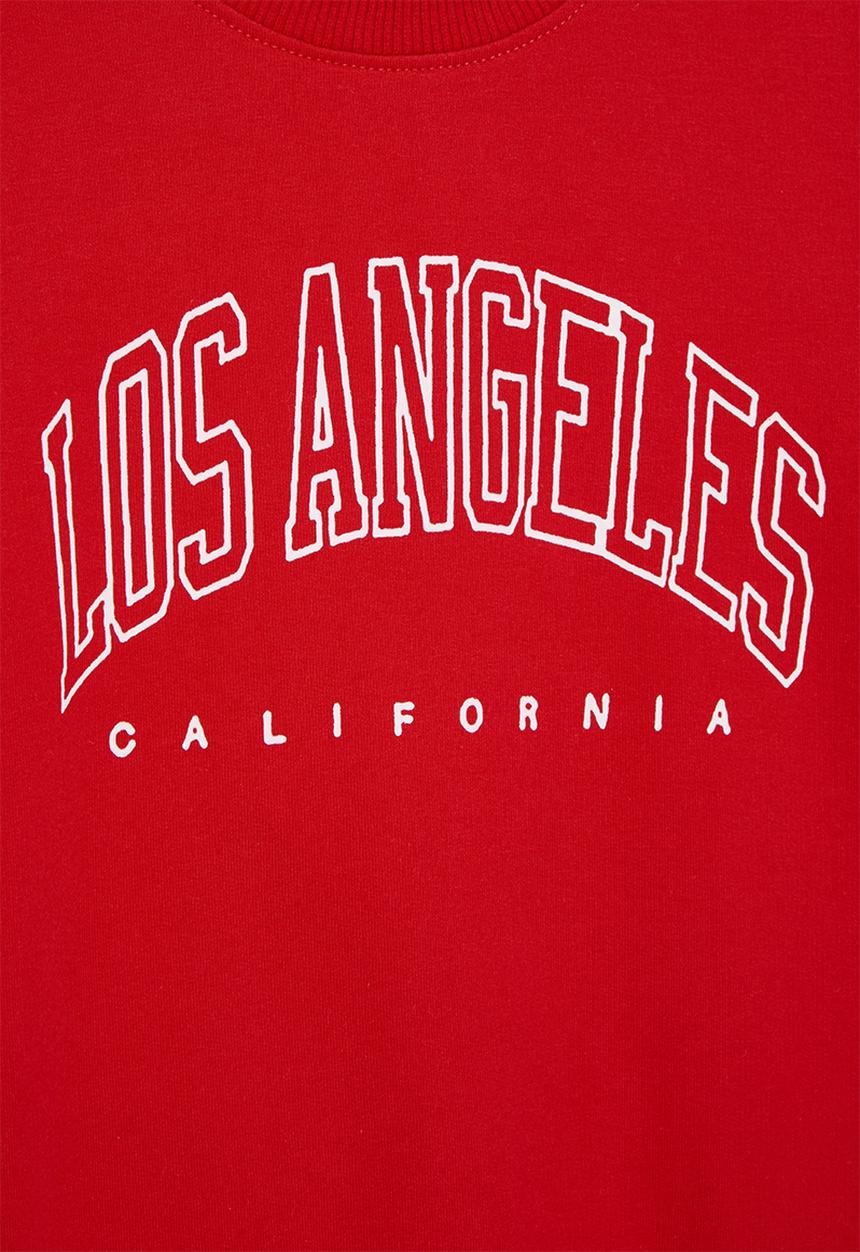 Pop Candy - Printed sweat top - red