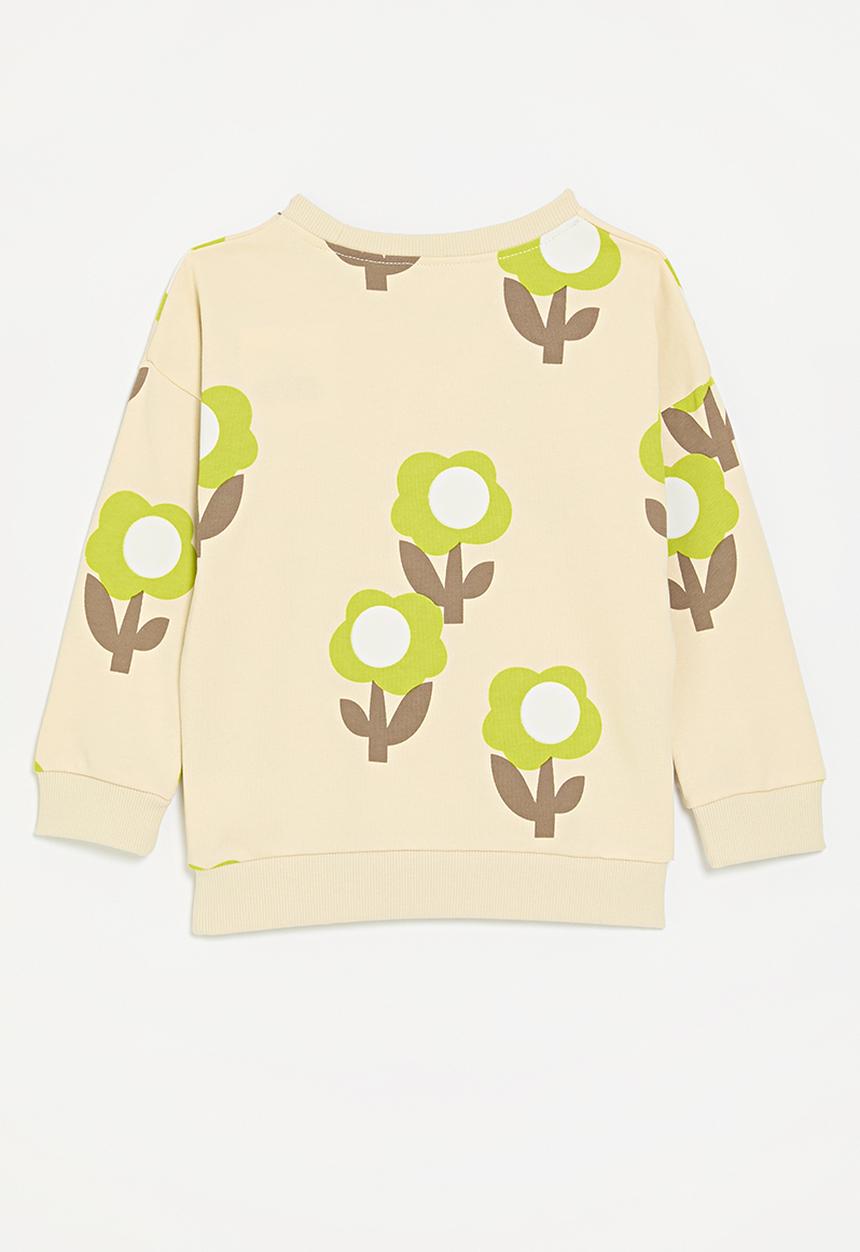 Pop Candy - Printed sweat top - beige