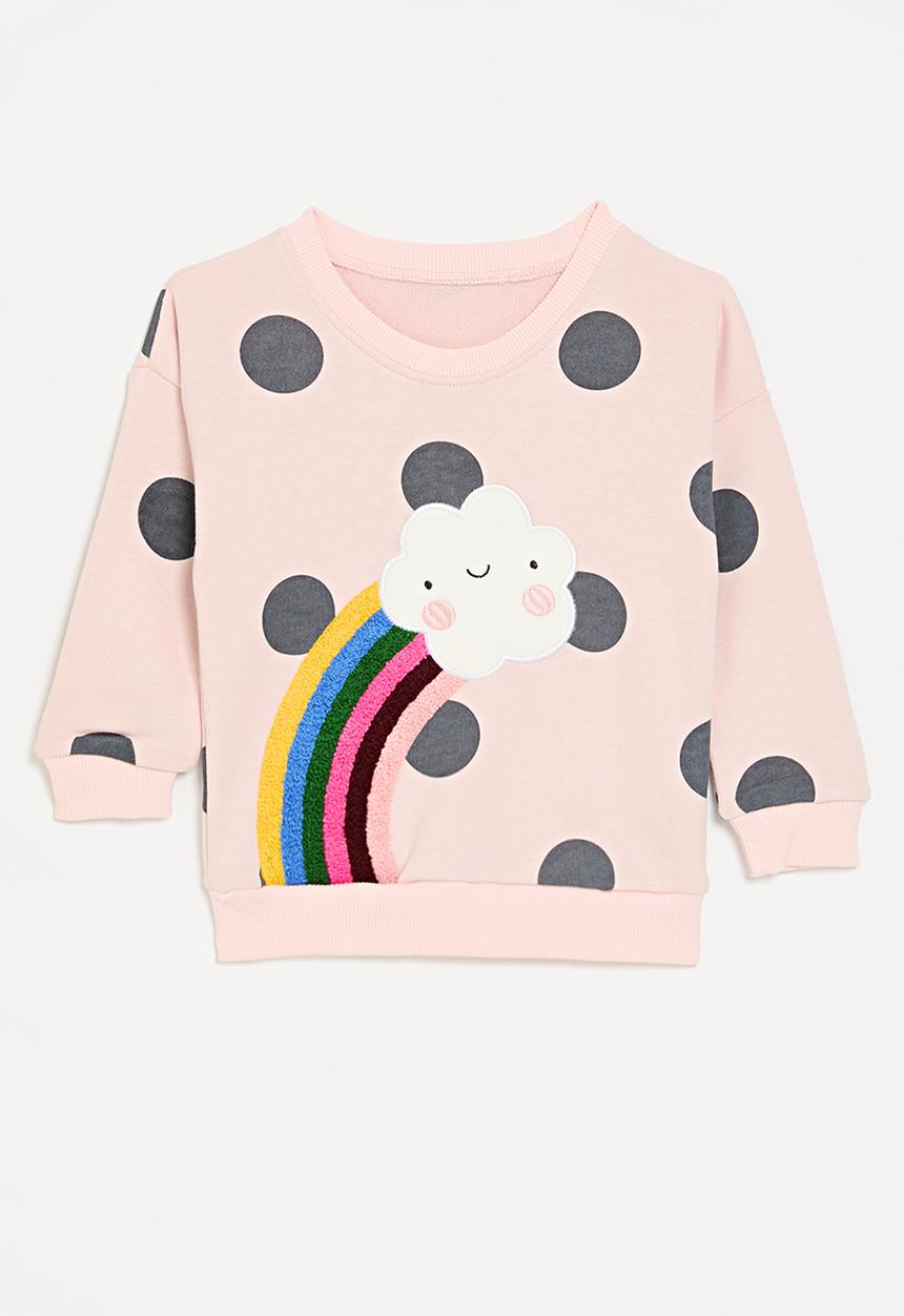 Pop Candy - Sweat top-pink & blue