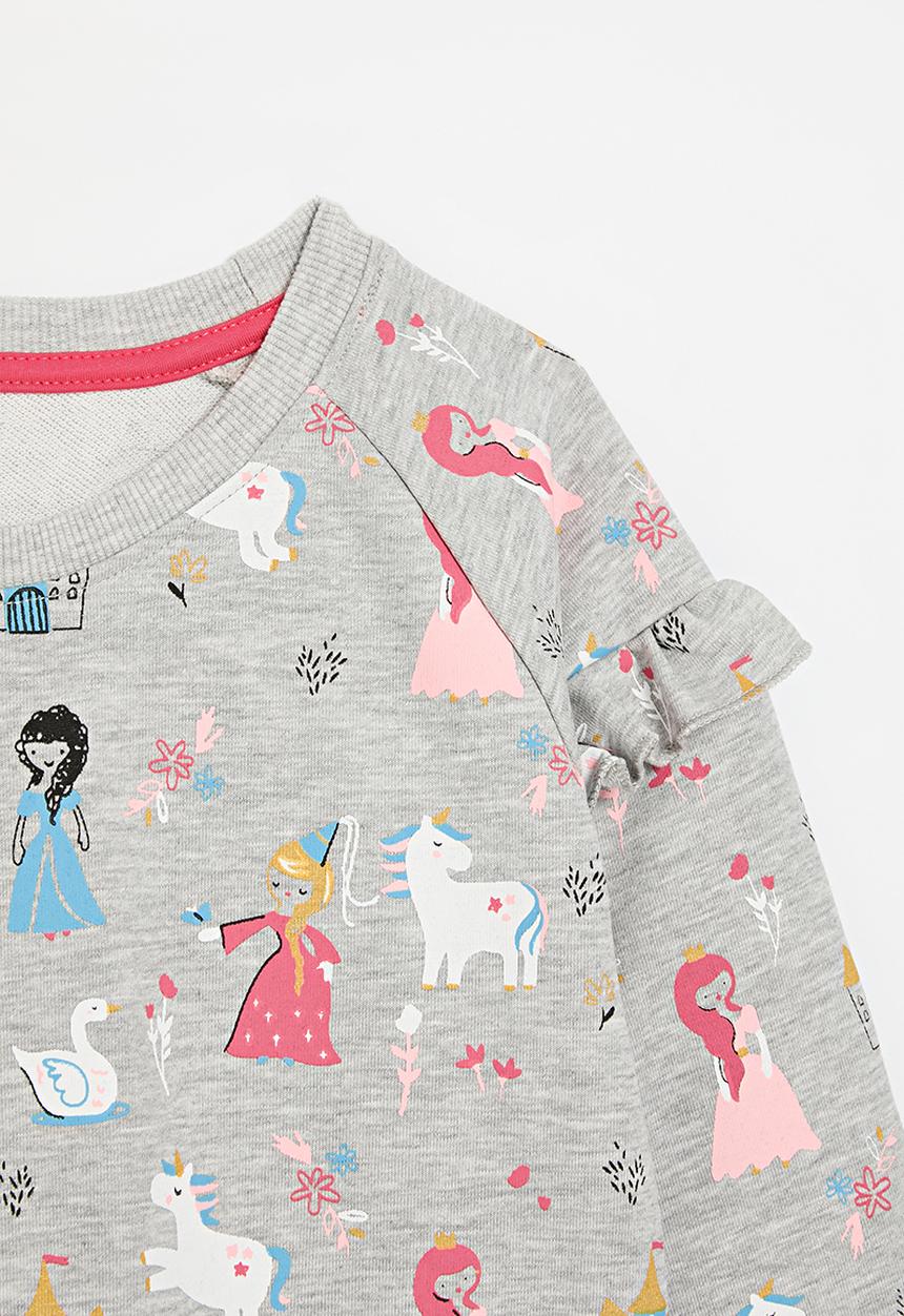 Pop Candy - Frilled sweat top-multi