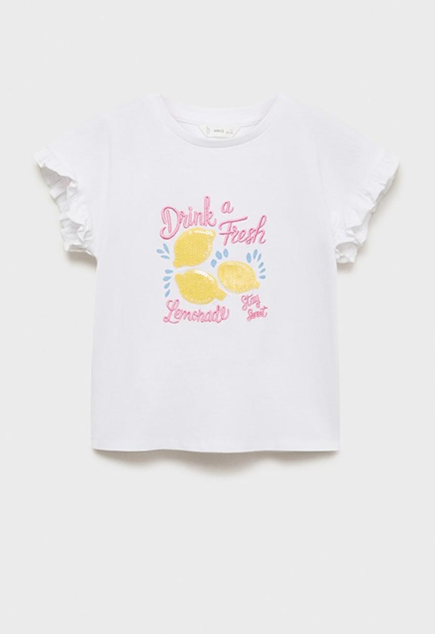 MANGO - T-shirt lemonade - natural