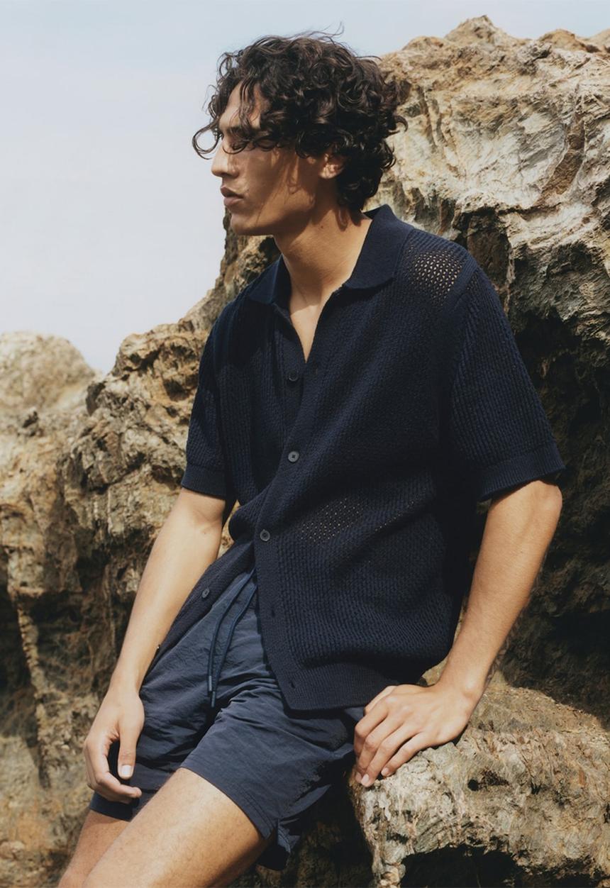 MANGO - Shirt PATXOCA - Navy