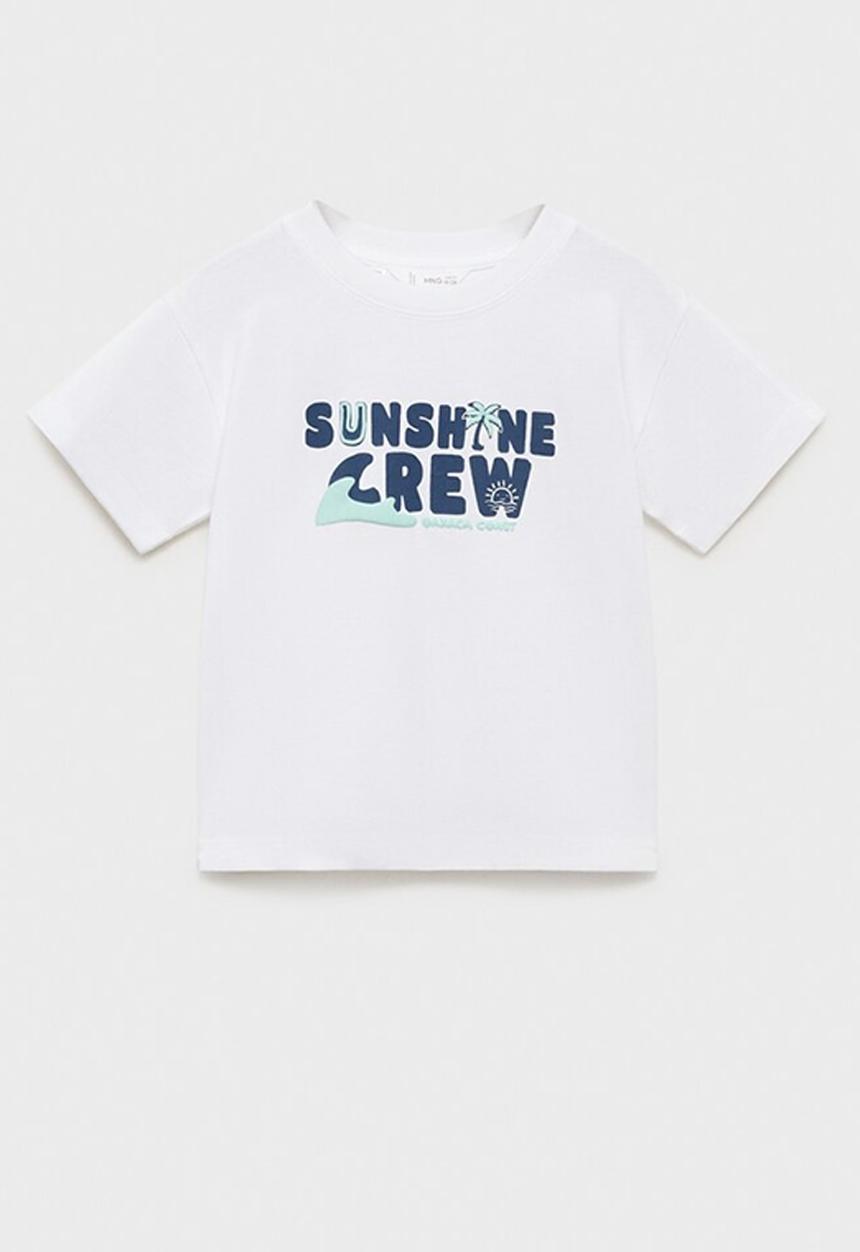 MANGO - T-shirt crew - natural