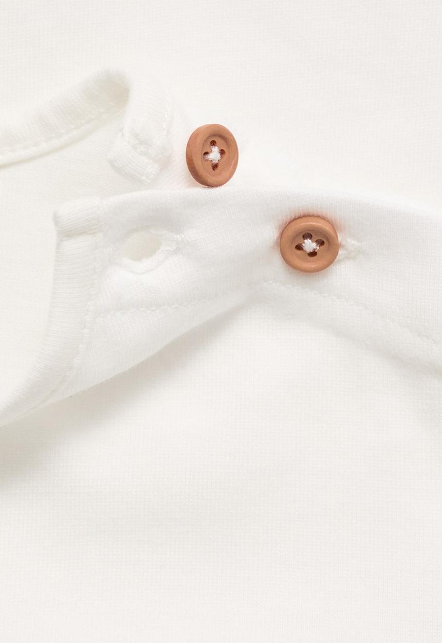 MANGO - T-shirt crab - natural