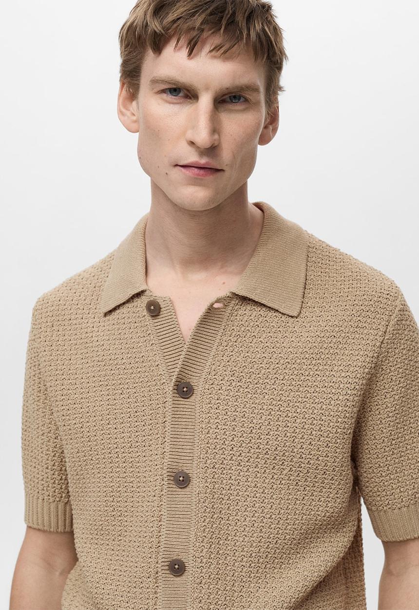 MANGO - Shirt PIEROLA - Beige